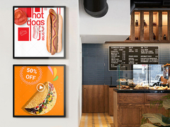 Thiết kế màn hình hai mặt treo Wifi Ultra Thin High Resolution