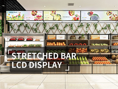 VETO 28 Inch Stretched Bar Lcd Display Indoor Strip Shelf Edg Quảng cáo Digital Signage