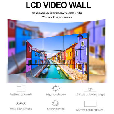 Nội thất 700cd / m2 LCD Video Wall Monitor LCD Quảng cáo hiển thị hẹp Bezel
