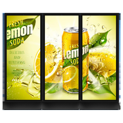 Kiosk quảng cáo màn hình cảm ứng trong nhà với màn hình LCD 70 inch và độ sáng 500 cd / m2
