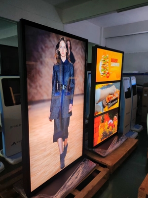 70 Inch Splice Floor Standing Digital Interactive Kiosk Full Screen 4k với góc nhìn 178 °