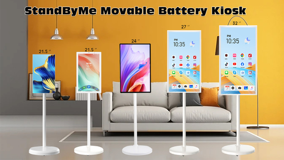 TV di động không dây thông minh 21,5-32 inch HD Android màn hình LCD cảm ứng tương tác với pin 5H hoặc 9H