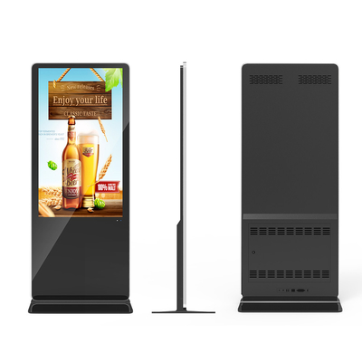 VETO Hiển thị quảng cáo trong nhà 43 49 55 Inch Totem dọc với trình phát truyền thông tự động