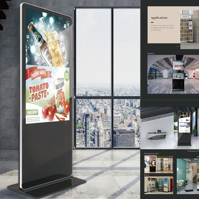 VETO 43 inch sàn đứng Digital Signage Quảng cáo hiển thị Kiosk Với 7 * 24 Auto Media Player