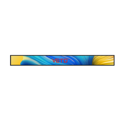 VETO Ultra Wide Shelf Edge Stretched Bar Lcd Display 23.1 24 27 28 Inch Indoor Advertising Player Screen Cho siêu thị