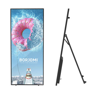 Chất lượng VETO 70 Inch 4K độ phân giải LCD Quảng cáo hiển thị Đồ cầm Digital Signage với bánh xe nhà máy