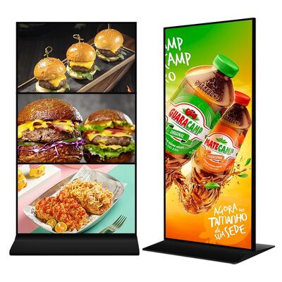 Chất lượng VETO 4K màn hình đầy đủ Android LCD Quảng cáo hiển thị với 450nit độ sáng sàn đứng Digital Signage nhà máy sản xuất
